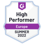 获得2022欧洲地区高性能者徽章
